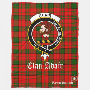Adair Clan Tartan Scotland Fleece Blanken