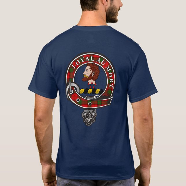 Adair Tartan Clan Abzeichen Personalisierter T - S T-Shirt (Rückseite)