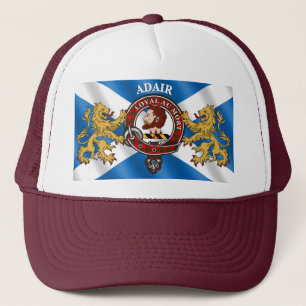 Adair-Tartan-Clan-Abzeichen Scottish Trucker Hut Truckerkappe