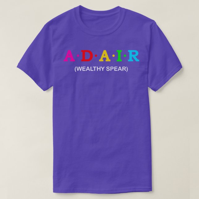 Adair Wohlhabender Speer T-Shirt (Design vorne)