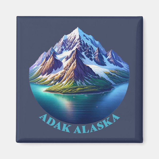 Adak Alaska Magnet (Vorne)