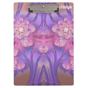 ADALYN ~ PASTEL 3D! Rosa, Mauve GLOSSY Klemmbrett