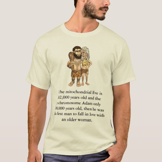 Adam älteres Eve, wenn das mitochondrische Eve T-Shirt (Vorderseite)