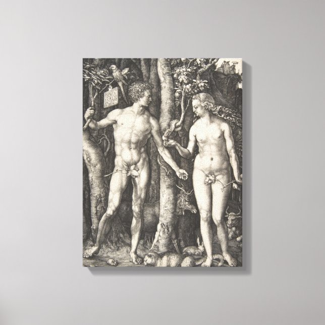 Adam and Eve, 1504 Leinwanddruck (Vorderseite)