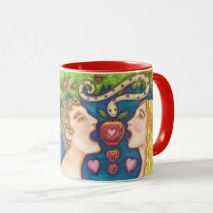 Adam and Eve APPLE SEDUCLE TASSE Red