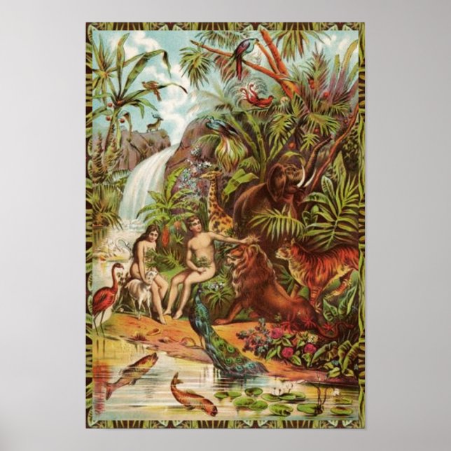 Adam and Eve in Eden Poster (Vorne)