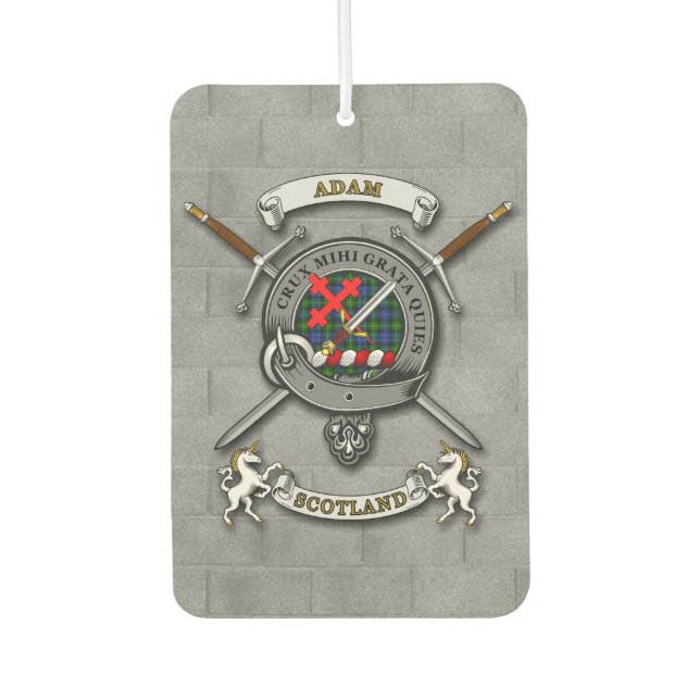 Adam Clan Abzeichen & Schwerter Autolufterfrischer (Vorderseite)