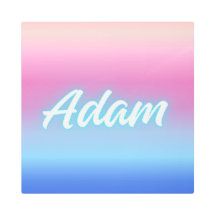 Adam – Dark Minimalist Name Concept