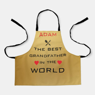 Adam der beste Großvater der Welt Gold Schürze