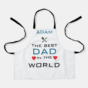Adam der beste Vater der Welt weiß Schürze