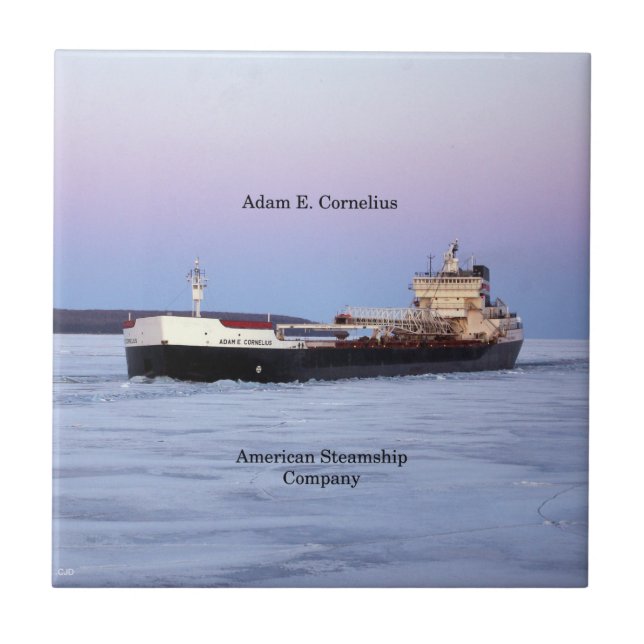 Adam E. Cornelius tile Fliese (Vorderseite)