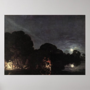 Adam Elsheimer Flug nach Ägypten Poster