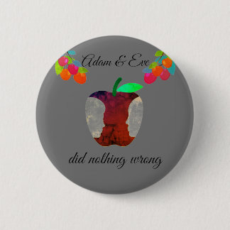 Adam & Eva - Apfel Pin/ Button