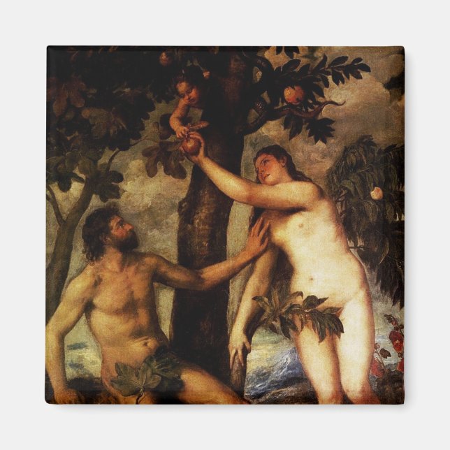 Adam & Eve - Der Fall des Menschen Magnet (Vorne)