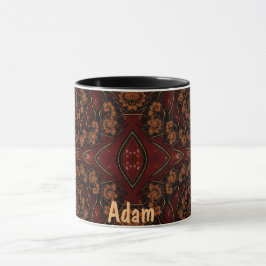 ADAM ~ GLOSSY 3D Zany Brown Black Tasse