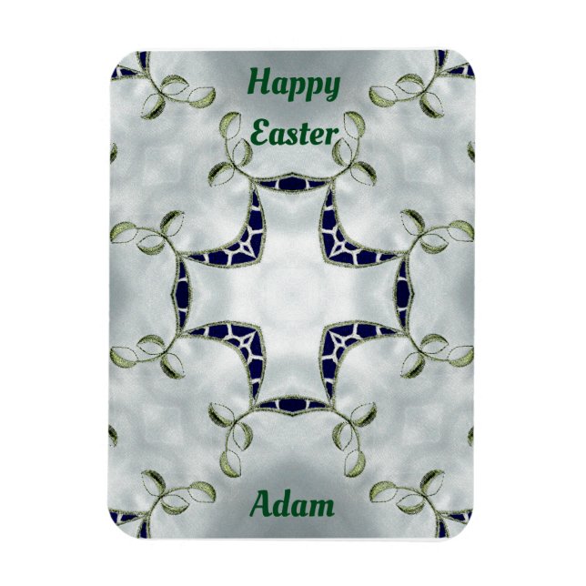 ADAM ~ Green and Blue Oaster ~ Kartenmagnet ~ Magnet (Vertikal)