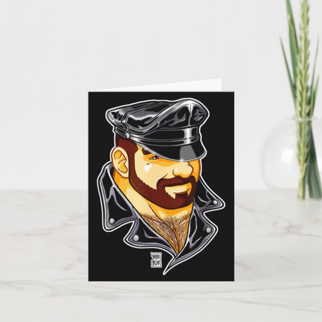 Adam Likes Leather Hat  Karte (Vorderseite)