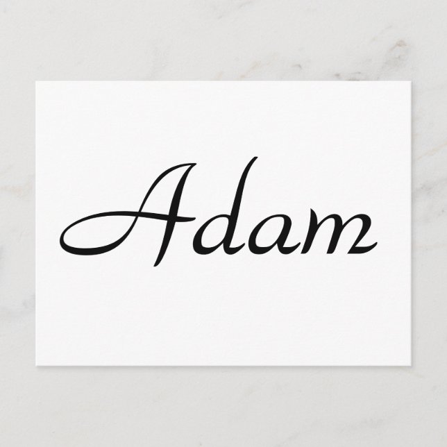 Adam Postkarte (Vorderseite)