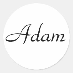 Adam Runder Aufkleber