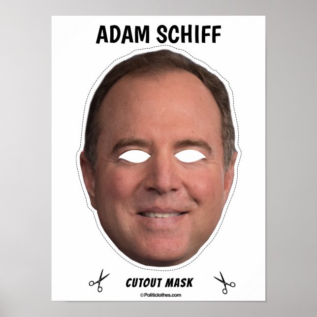 ADAM SCHIFF Halloween Mask Poster (Vorne)