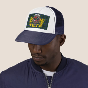 Adam Scottish Tartan & Abzeichen Trucker Hat Truckerkappe