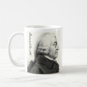 Adam Smith Profil (mit Unterschrift) Kaffeetasse