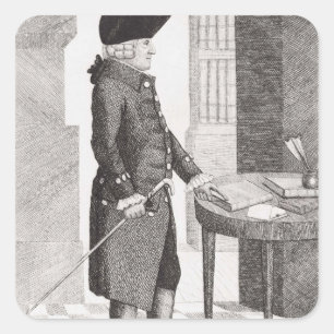 Adam-Smith Quadratischer Aufkleber