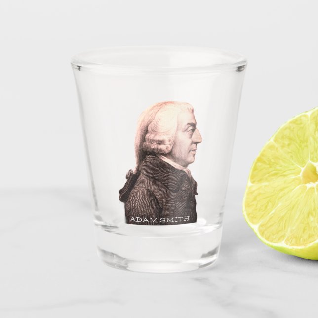 Adam Smith Schnapsglas (Vorderseite)