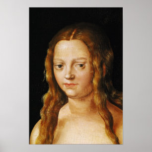 Adam und Eva, Details von Eves Kopf Poster