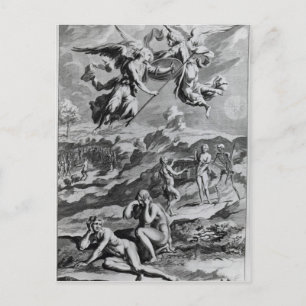 Adam und Eva nach dem Fall Postkarte