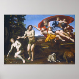 Adam und Eve - Domenichino Poster