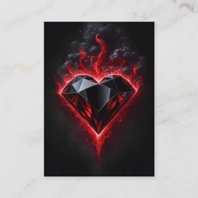 Adamant Herz | Zechariah 7:9-12 KJV Card Box Visitenkarte (Vorderseite)