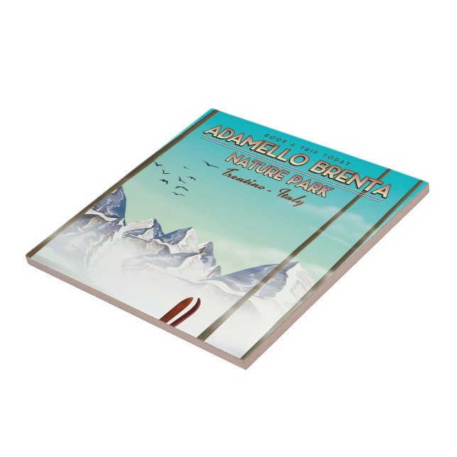 Adamello Brenta Naturpark Italien Urlaub Druck Fliese (Seite)