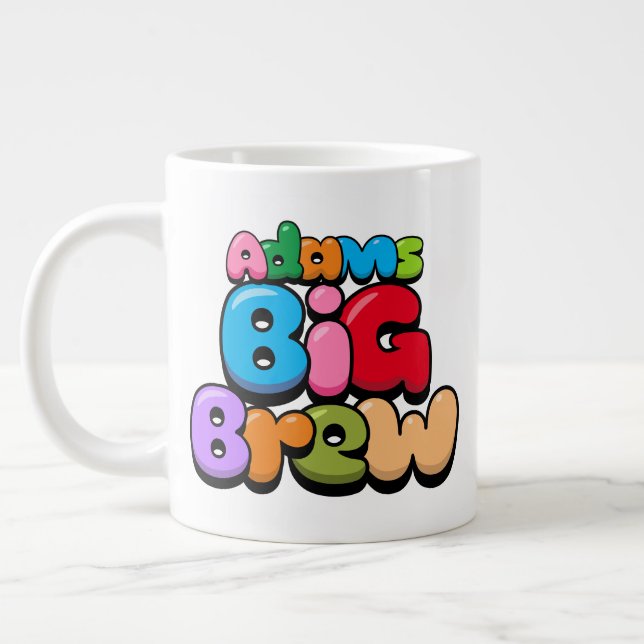 Adams Big Brew Riesenkaffee Tasse (Links)