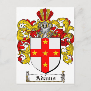 Adams Coat of Arms / Adams Familienwappen Postkarte