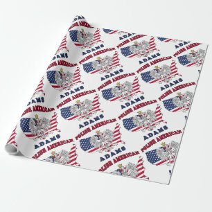 Adams Massachusetts Polnisch Geschenkpapier