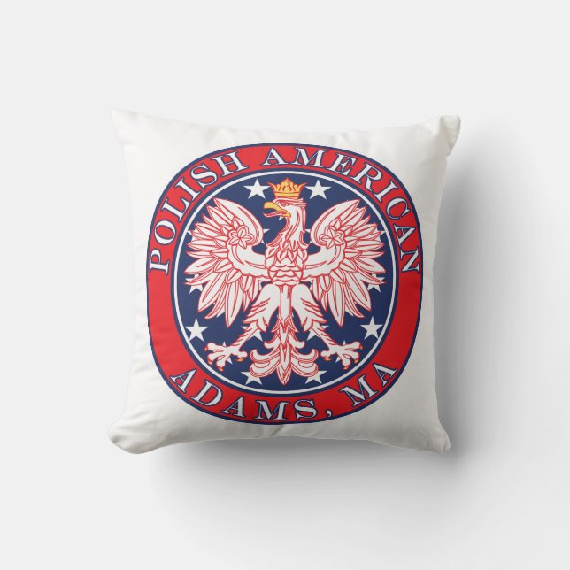 Adams Massachusetts Polnisch Kissen (Vorderseite)