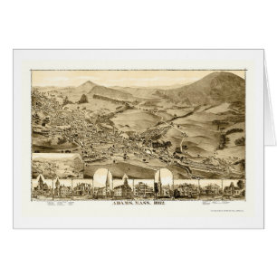 Adams, panoramische Karte MAs - 1882