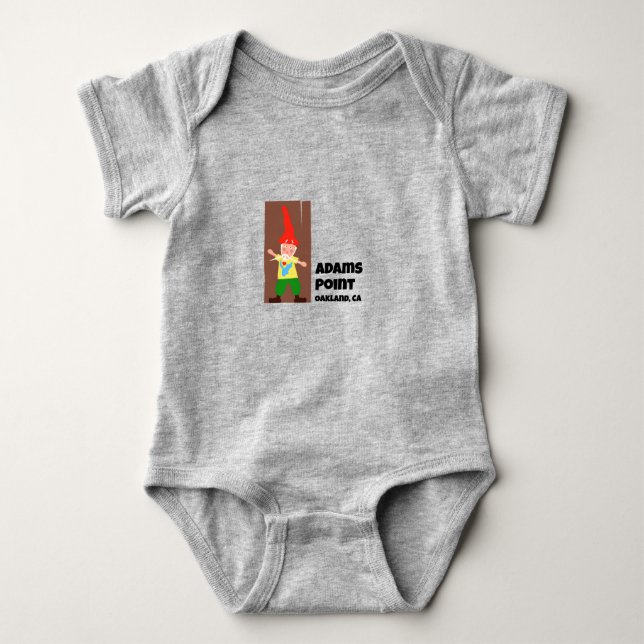 Adams Point Gnome Baby Bodysuit Baby Strampler (Vorderseite)