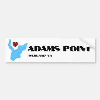 Adams Point / Lake Merritt Bumper Sticker Autoaufkleber
