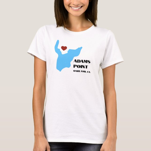 Adams Point / Lake Merritt T-Shirt (Vorderseite)