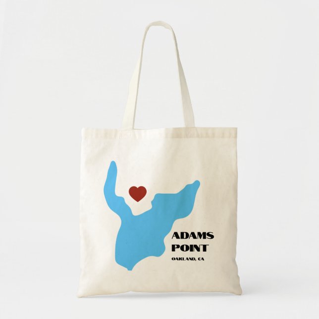 Adams Point/ Lake Merritt Tote Bag Tragetasche (Vorne)