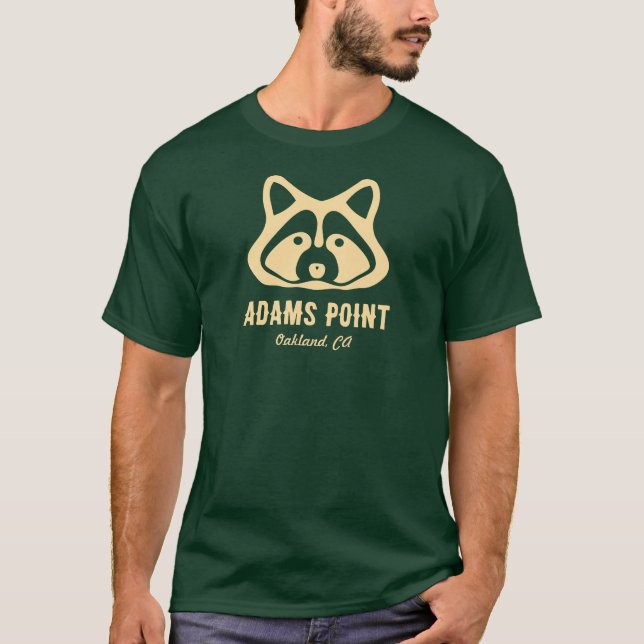 Adams Point Waschbär T-Shirt (Vorderseite)