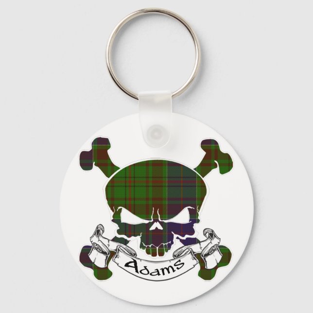 Adams Tartan Skull Schlüsselanhänger (Vorderseite)