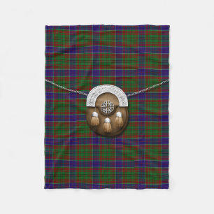 Adams Tartan und Sporran Fleecedecke