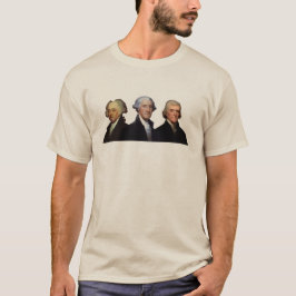 Adams, Washington und Jefferson Portraits T-Shirt
