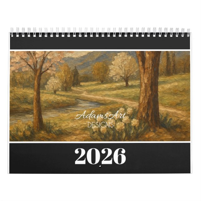 AdamsArt 2026 Landschaft im Herbst Kalender (Titelbild)