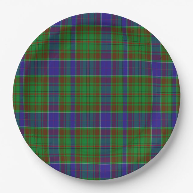 AdamScottishTartan Pappteller (Vorderseite)