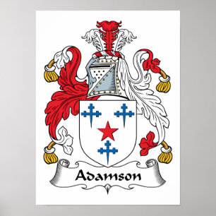 Adamson Familienwappen Poster