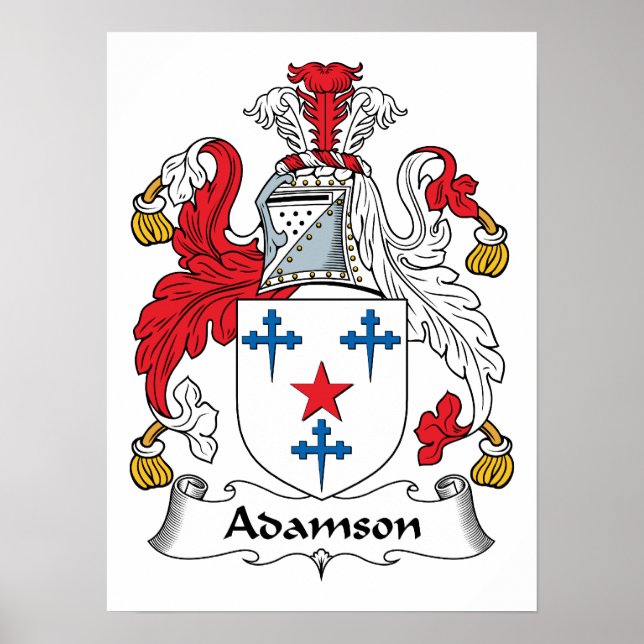 Adamson Familienwappen Poster (Vorne)